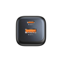 Unitek Ładowarka sieciowa 2-portowa GaN 20W, USB-C, USB-A, PD 3.0, czarna