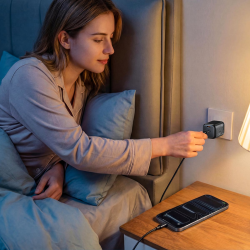 Unitek Ładowarka sieciowa 2-portowa GaN 45W, 2xUSB-C, PD 3.0, QC, czarna