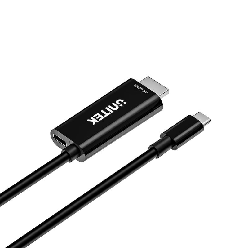 Unitek Kabel USB-C do HDMI 4K@60Hz z portem USB-C PD 100W