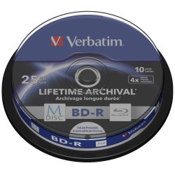 Płyty BD-R Verbatim M-Disc 25 GB 4x Print Cake 10 | PartsPC.pl