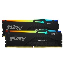 Kingston Pamięć DDR5 Fury Beast Black RGB 16GB(2* 8GB)/6000 CL36 EXPO
