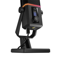 Rampage Cyclone Mikrofon gamingowy RGB USB-C czarny