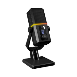 Rampage Cyclone Mikrofon gamingowy RGB USB-C czarny