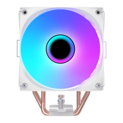 Rampage Octagon B70 Chłodzenie powietrzne CPU 120MM ARGB, wyświetlacz temperatury, białe