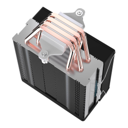 Rampage Octagon B70 Chłodzenie powietrzne CPU 120MM ARGB, wyświetlacz temperatury, czarne