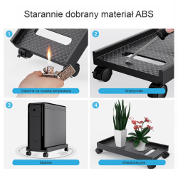 Orico Podstawka pod komputer stacjonarny, na kółkach