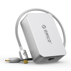 Orico Adapter sieciowy RJ45 10 Gbps na USB-C Thunderbolt 5/4/USB4