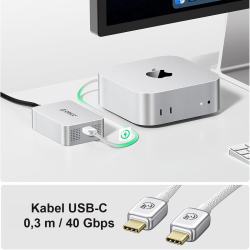 Orico Adapter sieciowy RJ45 10 Gbps na USB-C Thunderbolt 5/4/USB4