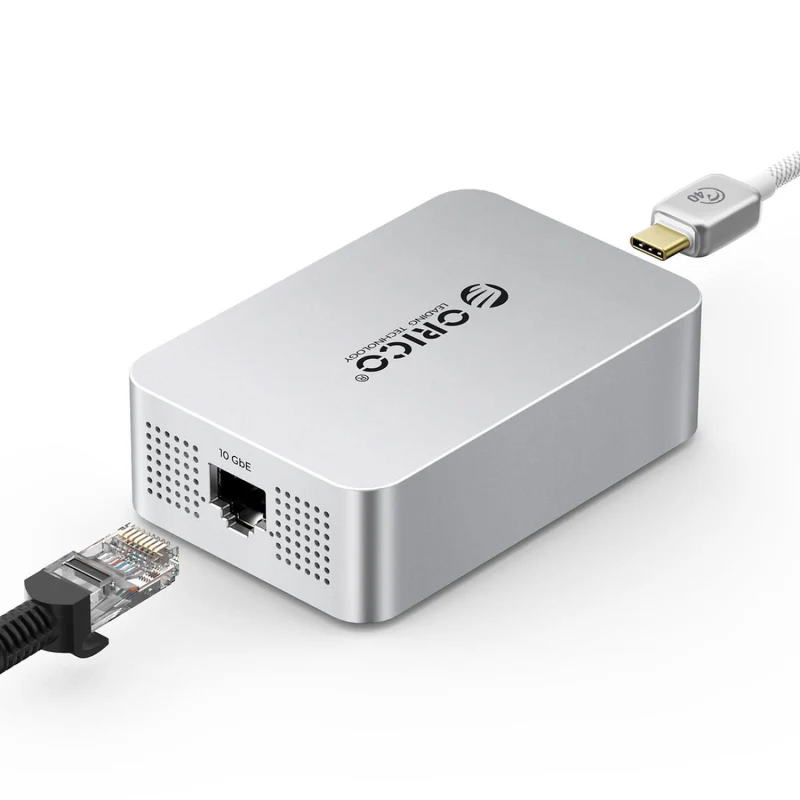 Orico Adapter sieciowy RJ45 10 Gbps na USB-C Thunderbolt 5/4/USB4