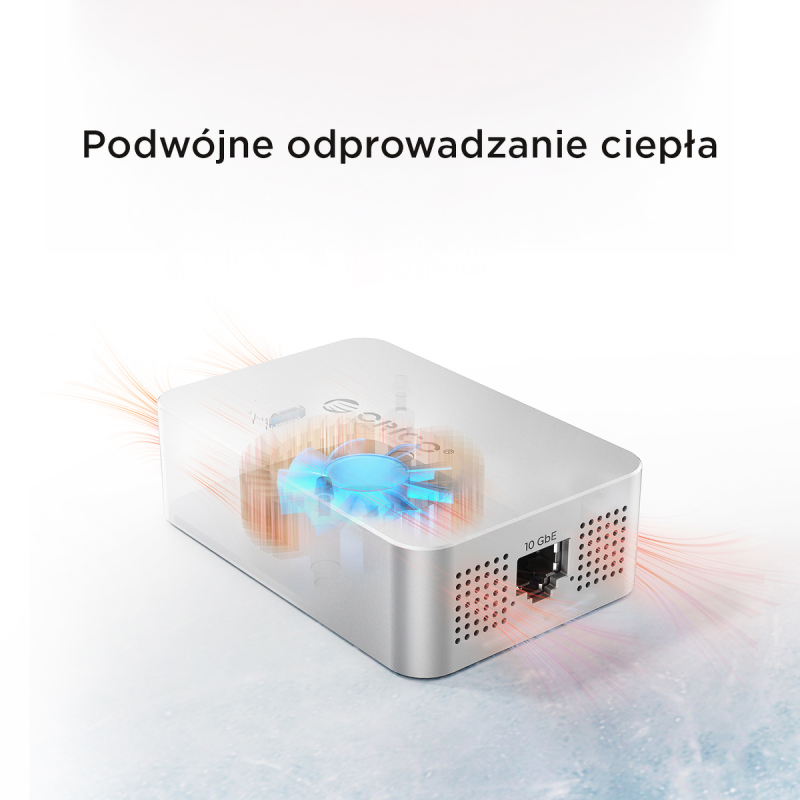 Orico Adapter sieciowy RJ45 10 Gbps na USB-C Thunderbolt 5/4/USB4