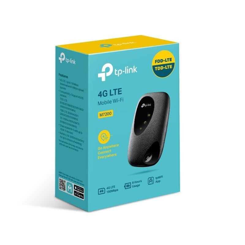 Router mobilny hotspot LTE TP-Link M7200 V4 4G/LTE 150Mb/s,WiFi 2,4GHz