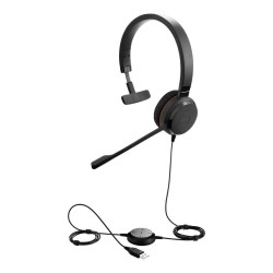 Słuchawki przewodowe z mikrofonem Jabra Evolve 30 II MS Mono, USB-A czarne