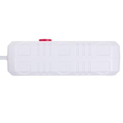 Listwa zasilająca Maclean MCE387 W, przedłużacz 2 gniazda + 3xUSB, 110-240V