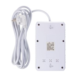 Listwa zasilająca Maclean MCE393 W, przedłużacz 4 gniazda + 3xUSB, 110-240V