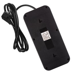 Listwa zasilająca Maclean MCE389 B, przedłużacz 6 gniazd + 4xUSB + USB-C,