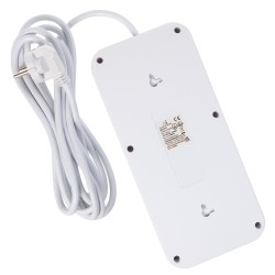 Listwa zasilająca Maclean MCE391 W, przedłużacz 6 gniazd + 4xUSB + USB-C,