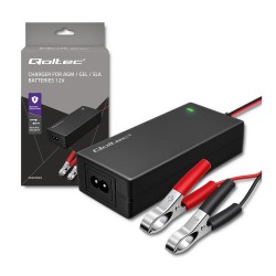 Ładowarka Qoltec do AGM GEL STD | Prostownik 12V 2A 24W | PartsPC.pl