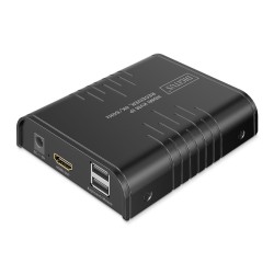 Przedłużacz/Extender DIGITUS KVM HDMI+USB 2.0 do 120m/200m po kat.6 z