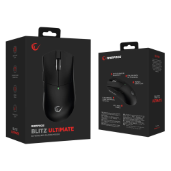 Rampage Mysz bezprzewodowa BLITZ ULTIMATE optyczna 8K 30000DPI PAW3950 Tri-Mode Czarna