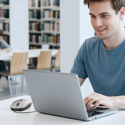 Unitek Przewodowa mysz optyczna biurowa SlimTrack 1600 DPI