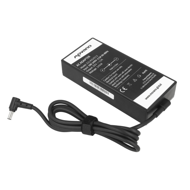 Zasilacz Movano 20v 12a (6.0x3.7 pin) 240W do Asus | PartsPC.pl