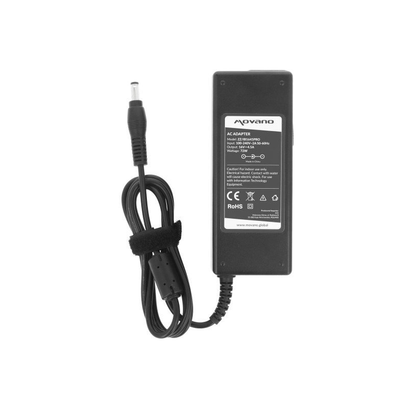Zasilacz Movano 16v 4.5a (5.5x2.5) 72W do IBM