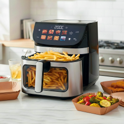 TESLA AirCook DualHeat QD73 XXL Frytkownica beztłuszczowa 9L 2200W z podwójnym grzaniem