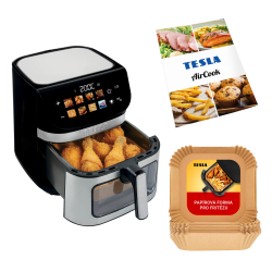 TESLA AirCook DualHeat QD73 XXL Frytkownica beztłuszczowa 9L 2200W z podwójnym grzaniem