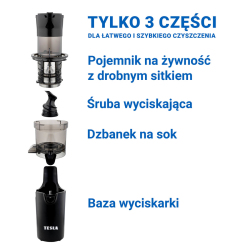 TESLA SlowJuicer SJ500 XL Wyciskarka wolnoobrotowa do soków,… | PartsPC.pl