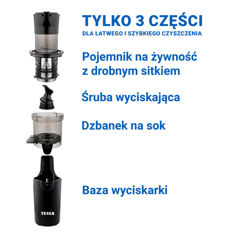 TESLA SlowJuicer SJ500 XL Wyciskarka wolnoobrotowa do soków,… | PartsPC.pl
