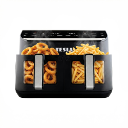 TESLA AirCook DualHeat QD464 XXL Frytkownica beztłuszczowa dwukomorowa 9L 360°