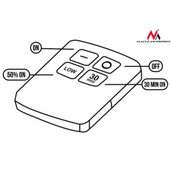 Zestaw 6 lamp LED Maclean MCE165 z pilotem na baterie 3xAAA