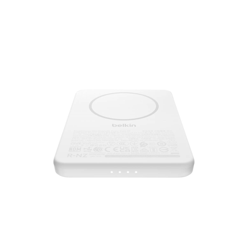 Belkin Powerbank magnetyczny 5000 mAh, USB-C 15 W, cienki, biały