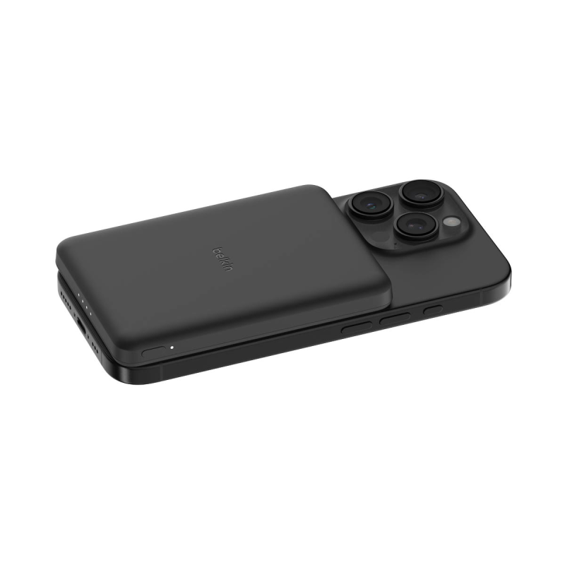 Belkin Powerbank magnetyczny 5000 mAh, USB-C 15 W, cienki, czarny