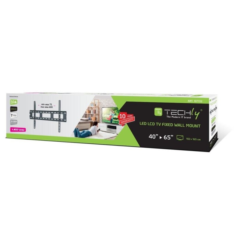 Uchwyt ścienny LCD/LED Techly 40"-65", 50 kg slim | PartsPC.pl