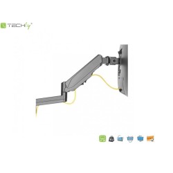 Uchwyt ścienny Techly 17"-32", 8kg Sprężyna Gazowa | PartsPC.pl