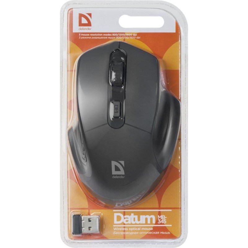Mysz bezprzewodowa Defender DATUM MB-345 optyczna 1600dpi 4P… | PartsPC.pl