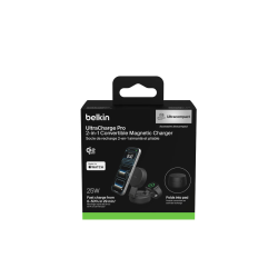 Belkin UltraCharge Pro ładowarka magnetyczna 2w1 Qi2 25W, gr… | PartsPC.pl