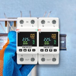 Miernik zużycia energii Qoltec Jednofazowy | DIN35 | Histori… | PartsPC.pl