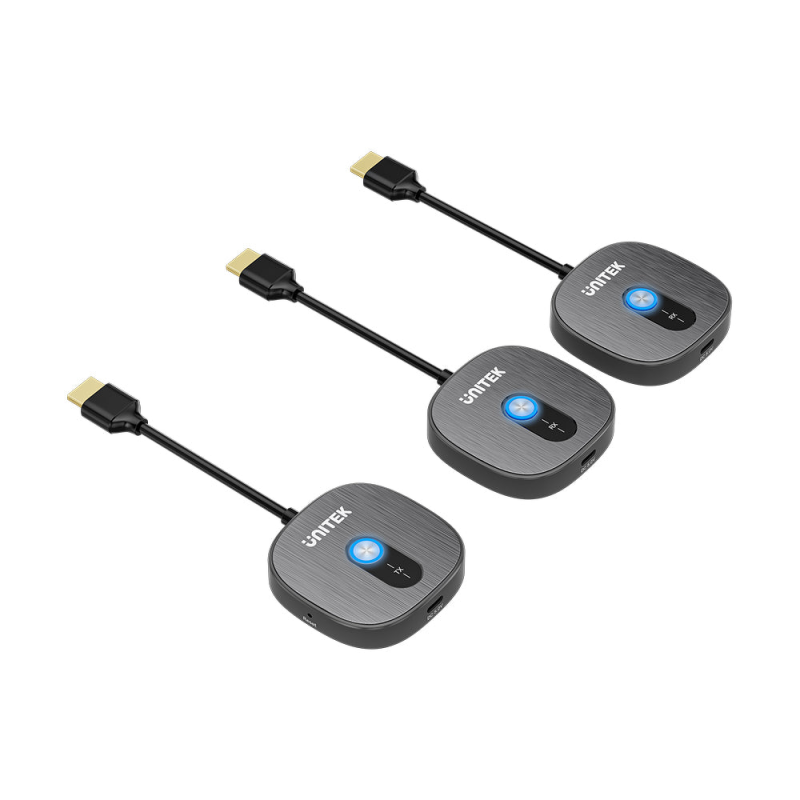 Unitek Bezprzewodowy transmiter HDMI 1080p, 1 nadajnik + 2 o… | PartsPC.pl