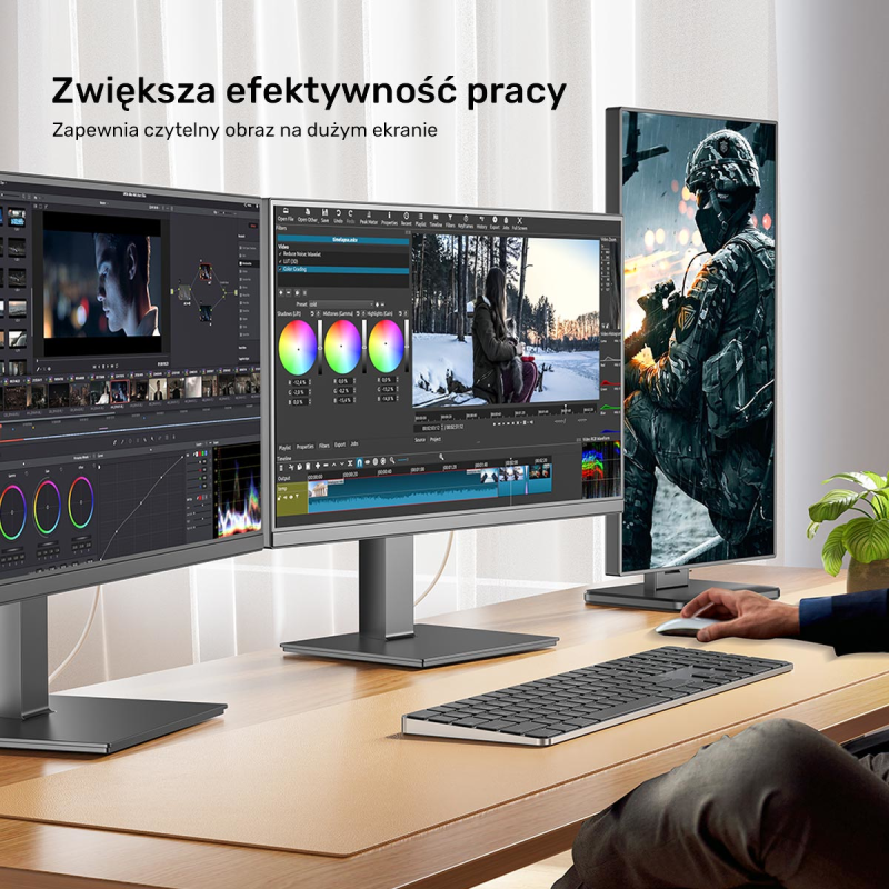 Unitek Kabel HDMI 2.1 8K HDR biały 3m | PartsPC.pl