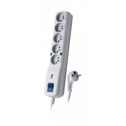 Listwa zasilająca Lestar LF-530WA 5+ 3m szara | PartsPC.pl