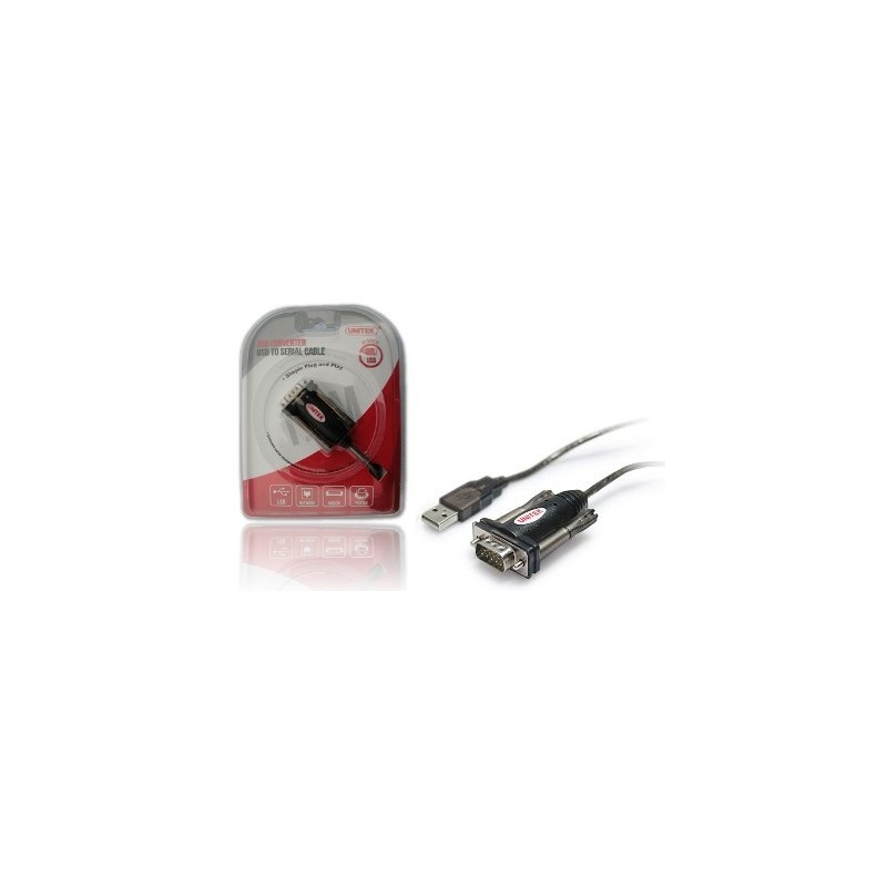 Unitek Y-105A konw. USB 1xRS-232 z adap.DB9F/DB25M