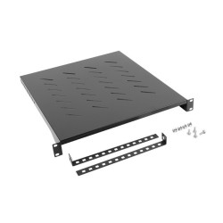 Półka do szaf 19" 800mm czarna Lanberg (1U/483x500mm udźwig … | PartsPC.pl