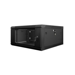 Szafa instalacyjna Rack wisząca 19" 4U 600x600 czarna Lanberg (flat pack)