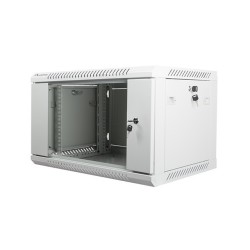 Szafa instalacyjna Rack wisząca 19" 6U 600x450 szara Lanberg… | PartsPC.pl