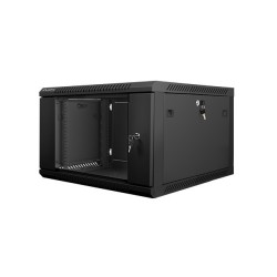Szafa instalacyjna Rack wisząca 19" 6U 600x600 czarna Lanberg (flat pack)