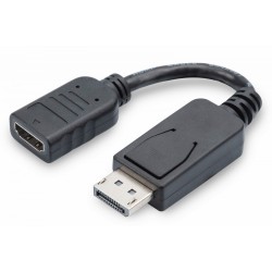 Kabel adapter DIGITUS DisplayPort, DP-HDMI typA, M/Ż 0,15m, … | PartsPC.pl