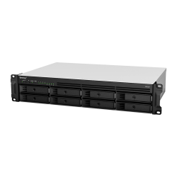 Synology RS1221+ | 8-zatokowy serwer NAS, AMD Ryzen, 4GB RAM, 4x 1GbE RJ-45, RACK 2U