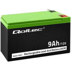 Akumulator AGM Qoltec 12V | 9Ah | PartsPC.pl